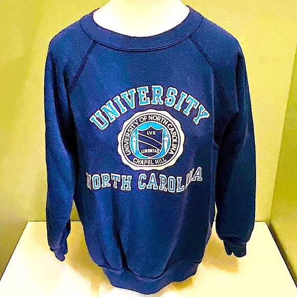 🇺🇸Velva Sheen Vintage UNC Sweatshirt L Made in USA - Picture 1 of 9